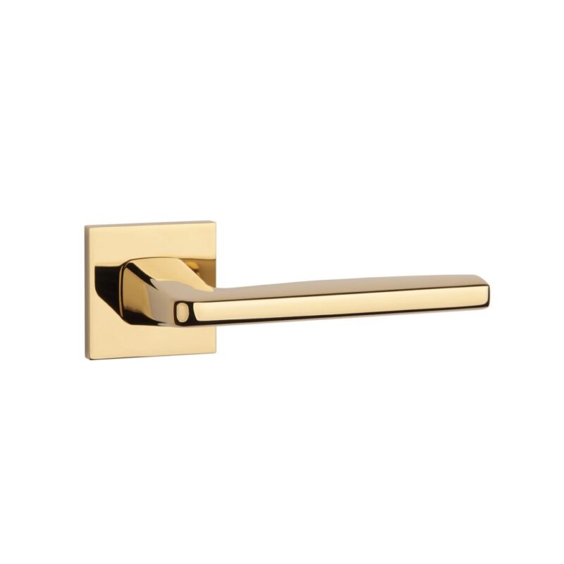 Upgrade your interior with the PVD polished gold Erba on Square Rosette handle, offering a premium, luxury feel to modern interiors.