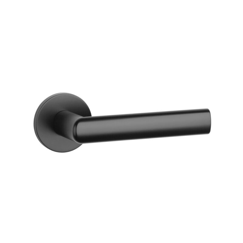 The Silena handle in matt black delivers a sleek, modern aesthetic, ideal for luxury indoor spaces and premium interior doors.