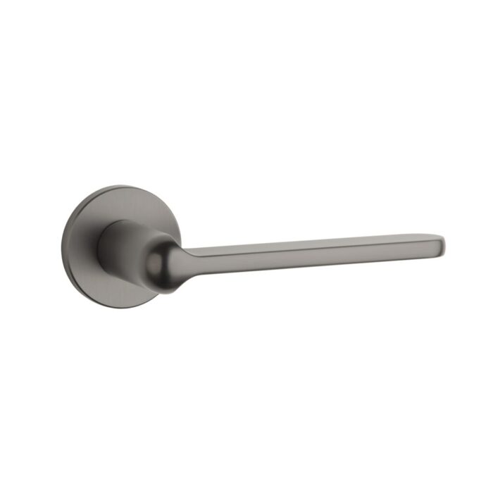 Tev Handles presents the Lorenza in graphite, a luxury door handle perfect for modern indoor spaces and premium interiors.